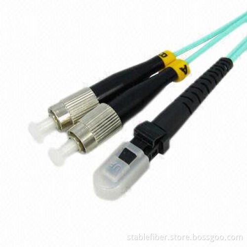 MM Duplex FC-MTRJ OM4 Patch Cord with Ultra Low Back Reflection and Low Insertion Loss